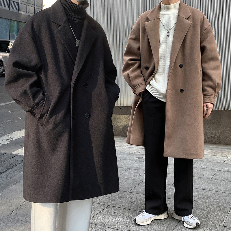 loose thickened long coat - MRSLM