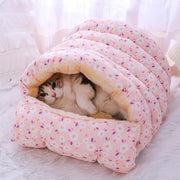 plush cat and puppy bed, view 5 - MRSLM