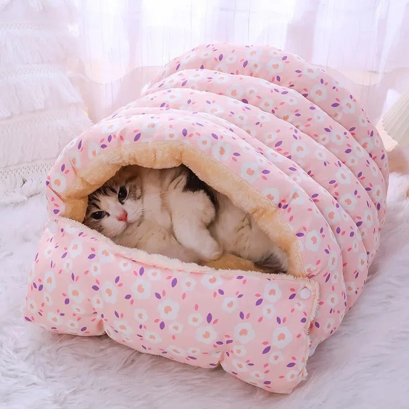 plush cat and puppy bed, view 5 - MRSLM
