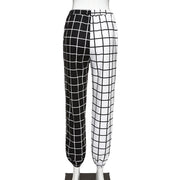 checkerboard high waist trousers, view 4 - MRSLM