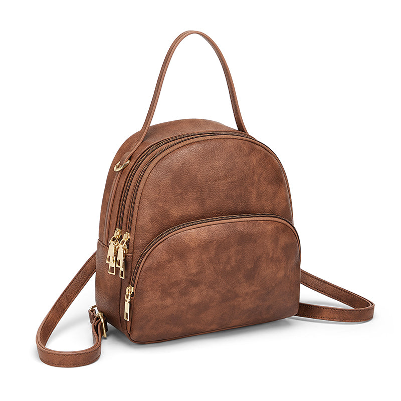 Women's PVC leather backpack, view 8 - MRSLM