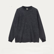 mens cotton long sleeve loose pullover, view 5 - MRSLM
