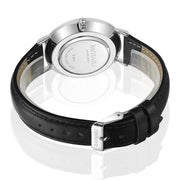 men's slim stainless steel business watch, view 5 - MRSLM
