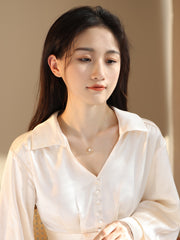 pearl shell necklace, view 4 - MRSLM