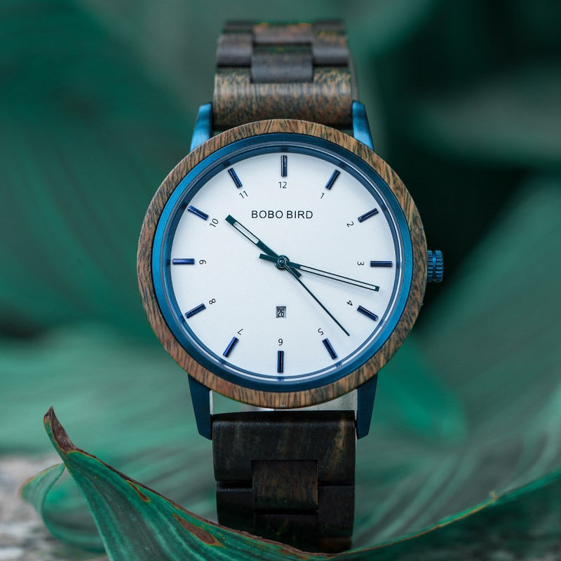 Men's wooden watch, view 3 - MRSLM