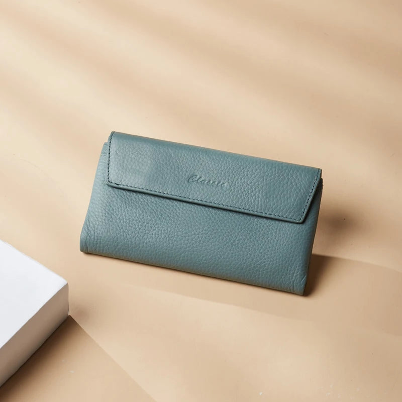 Genuine leather trifold wallet, view 2 - MRSLM