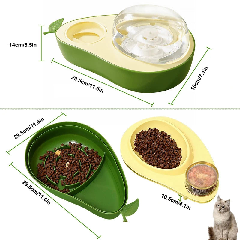 automatic raised pet feeder with water dispenser, view 10 - MRSLM