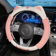 Colorful plush steering wheel cover - MRSLM