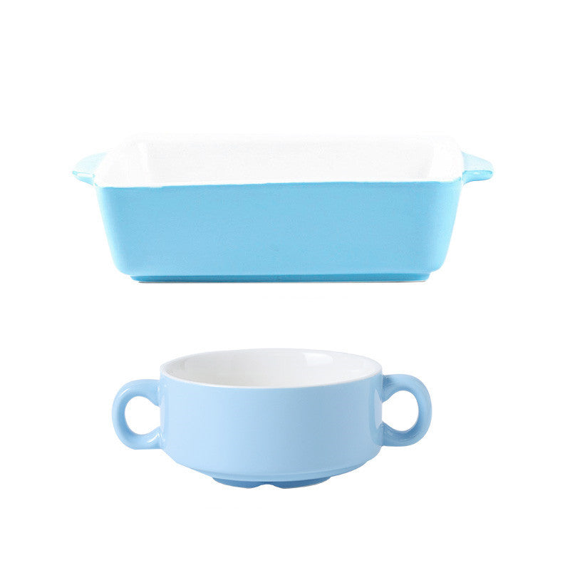 ceramic baking bowl tableware set, view 5 - MRSLM