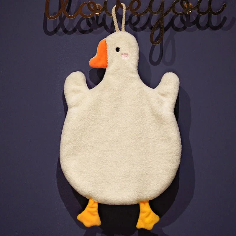 cute duck microfiber hand towel, view 2 - MRSLM