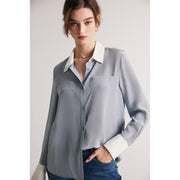 women's silk dress shirt, view 15 - MRSLM