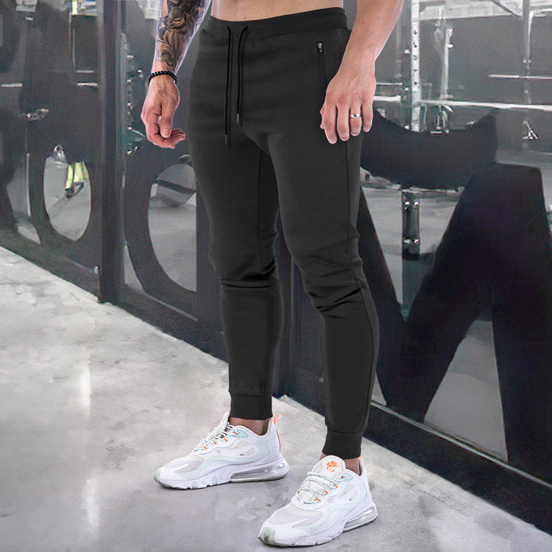 Sports Trousers Men's Solid Color Fitness