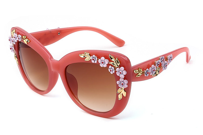 women's flower sunglasses, view 4 - MRSLM