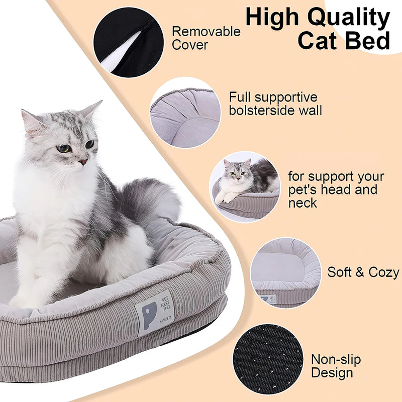 cozy indoor pet bed, view 3 - MRSLM
