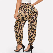 high waist leopard print pants, view 2 - MRSLM