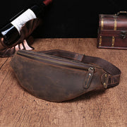 men's leather cell phone belt bag, view 11 - MRSLM
