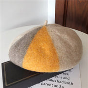 mixed color wool beret for women, view 5 - MRSLM