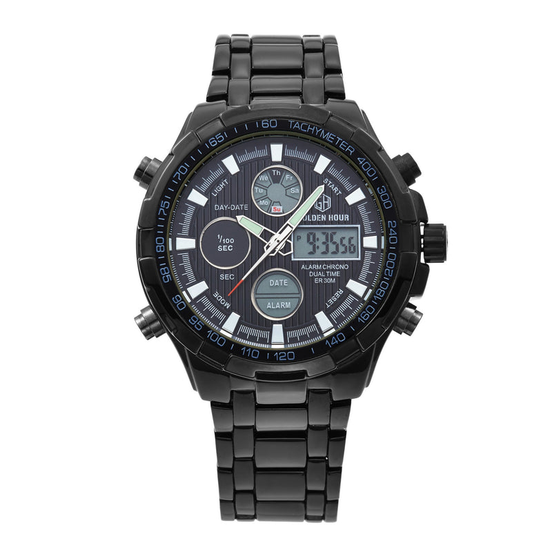 men's steel sports watch with alarm, view 6 - MRSLM