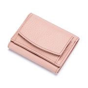 leather mini short wallet for women, view 8 - MRSLM