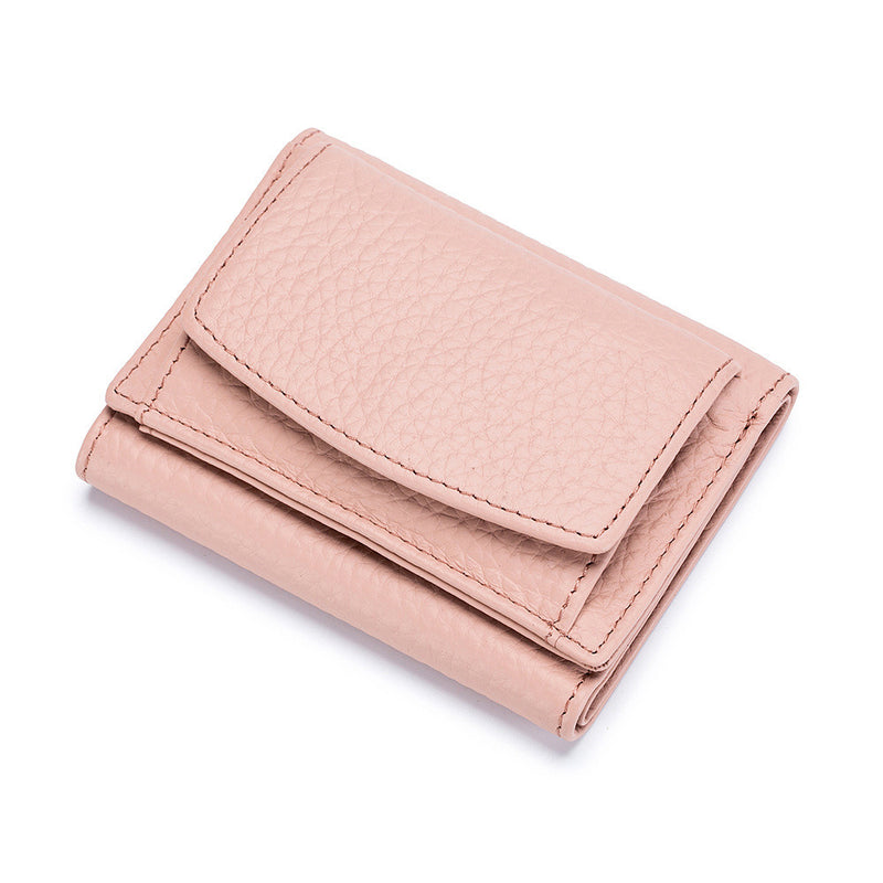 leather mini short wallet for women, view 8 - MRSLM