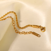 gold plated lapis pendant necklace, view 5 - MRSLM