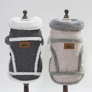 Warm winter dog jacket with fleece collar, view 4 - MRSLM