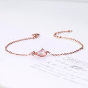 cherry blossom crystal silver bracelet - MRSLM