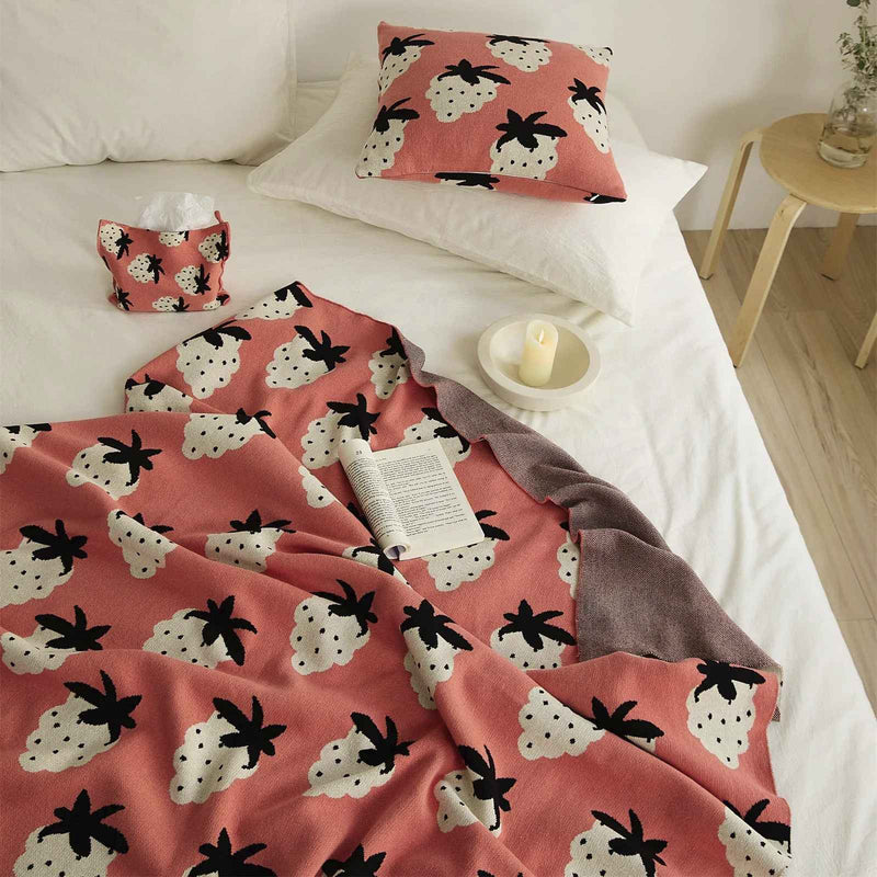 grape pattern cotton blanket, view 7 - MRSLM