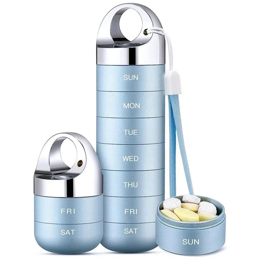waterproof metal weekly pill box - MRSLM