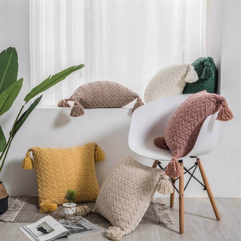 chenille knitted pillow cover - MRSLM