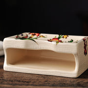 european ceramic soap box with double drain, view 9 - MRSLM