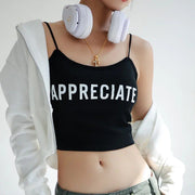 letter print cami top, view 6 - MRSLM