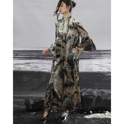 dark velvet retro long dress, view 4 - MRSLM