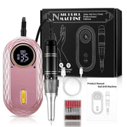 rose gold rechargeable nail drill, view 2 - MRSLM