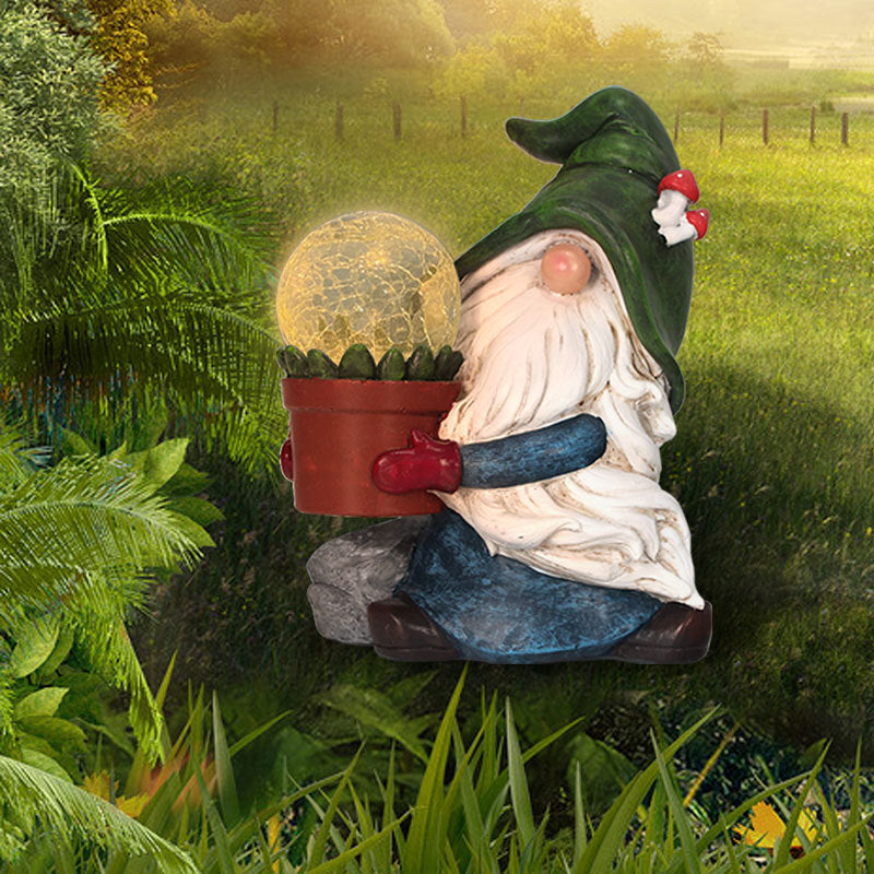 Garden holding lamp sculpture, view 2 - MRSLM