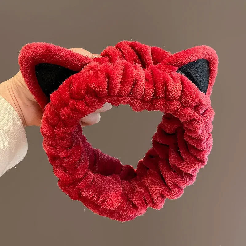 cat ear plush headband, view 5 - MRSLM