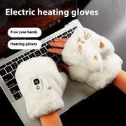Heated cat's paw hand warmer gloves, view 8 - MRSLM