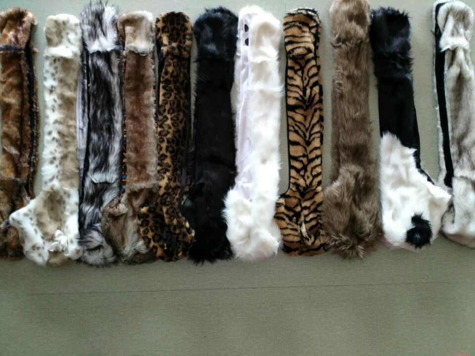 Russia Hotsale Women Hat Winter Girls Fur Scarf