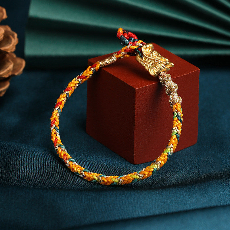 auspicious dragon rope bracelet, view 4 - MRSLM