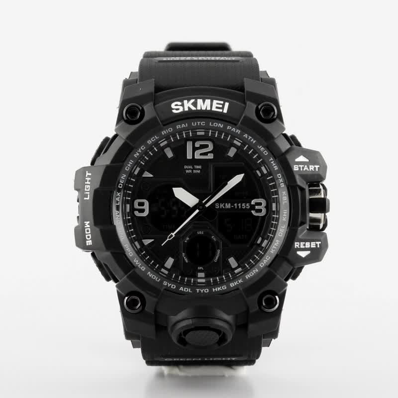 dual display shockproof outdoor sports watch, view 2 - MRSLM
