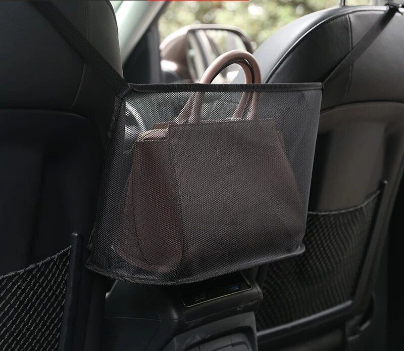 Car seat organizer with pet barrier, view 2 - MRSLM