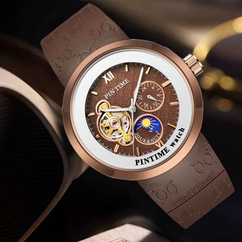 men's three eye automatic watch, view 8 - MRSLM