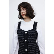 patchwork knitted dress, view 6 - MRSLM