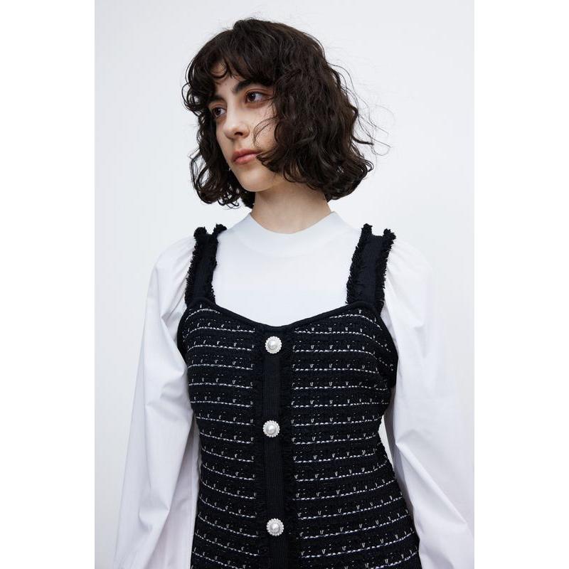 patchwork knitted dress, view 6 - MRSLM