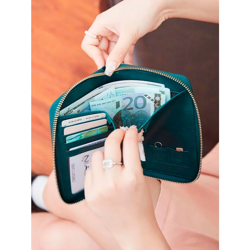 retro business PU leather passport wallet, view 13 - MRSLM