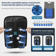 business laptop backpack, view 5 - MRSLM