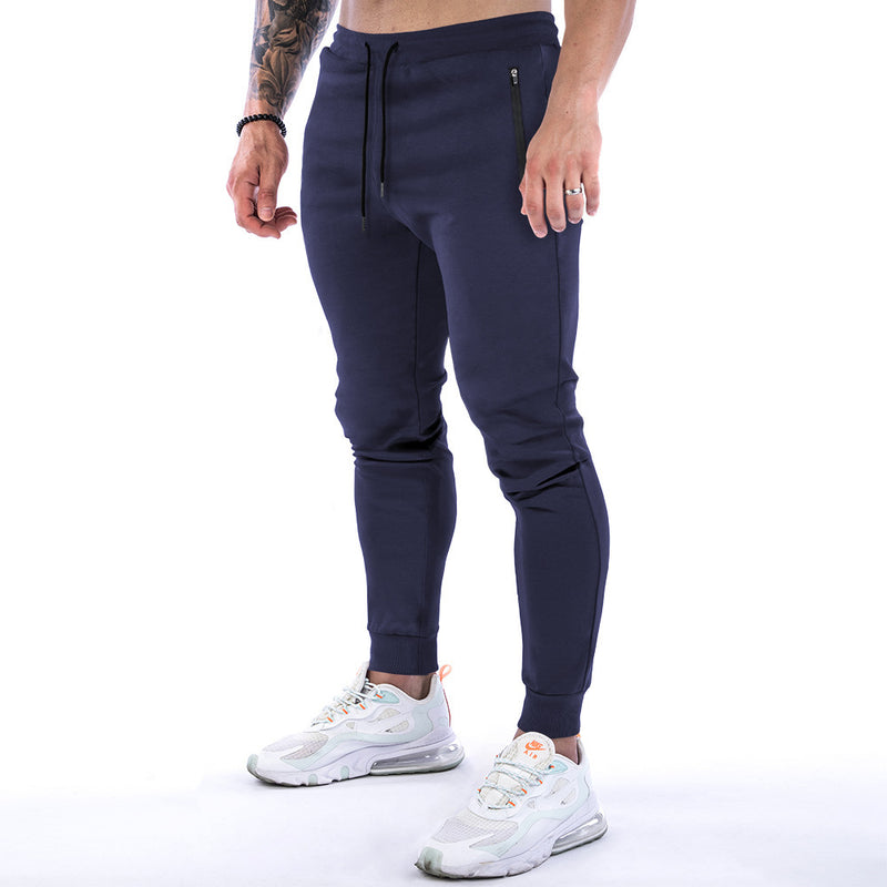 Sports Trousers Men's Solid Color Fitness
