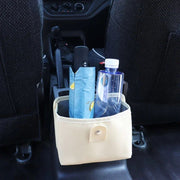 leather car trash bag with organizer, view 10 - MRSLM