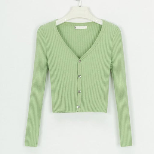 slim fit cardigan sweater for women, view 3 - MRSLM
