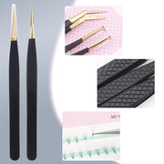 stainless steel eyelash tweezers, view 10 - MRSLM